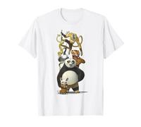 Kung Fu Panda Po And The Furious Five Portrait Camiseta