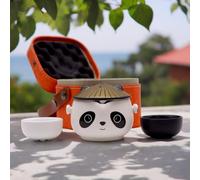 Kung Fu Panda Teapot Set - Two Cups - Travel Pack