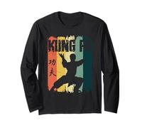 Kung Fu Retro Vintage Sunset Chino Artes Marciales Manga Larga