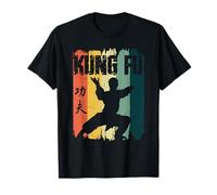 Kung Fu Retro Vintage Sunset Chino Marciales Camiseta