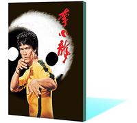 Kung Fu Superstar Gran Leyenda de Bruce Lee Lienzo Pintura Impresión Arte de la pared Imagen sobre lienzo Póster Decoración del hogar para sala de estar Regalo Obra de arte, sin marco,70x90cm
