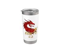 Kung Fu Vaso térmico de acero inoxidable de doble pared