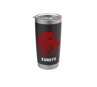Kung Fu Vaso térmico de acero inoxidable de doble pared