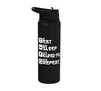 Kung Fu Wing Chun Artes Marciales Chinas Carácter KungFu Stainless Steel Insulated Water Bottle