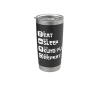 Kung Fu Wing Chun Artes Marciales Chinas Carácter KungFu Vaso térmico de acero inoxidable de doble pared