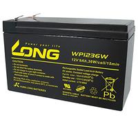 Kung Long - Batería de plomo (12 V, 9 Ah, WP1236W, alta corriente AGM, compatible con MP1236H, NPW45-12, HR1234WF2, UP-RW1245P1)