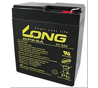 Kung WP9-6A - Batería de plomo (6 V, 9 Ah, compatible con MP-9-6 A, A9680, HPS-682F, PS-682 F1 Power Sonic, Fiamm FG10801)