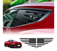 KUNGKIC Adhesivo para ventana triangular para Ford Mustang 2024 2025, calcomanías deportivas, pegatinas de PVC vinilo impermeable Cool Decal Exterior Decoración Accesorios