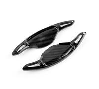 KUNGKIC Extensiones de cambio de paletas de volante ABS para Infiniti QX50 QX55 QX60 Q50 Q60 Accesorios de decoración interior 2 PCS (patrón de fibra de carbono negro)
