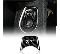 KUNGKIC Fibra de Carbono Botón de Arranque del Motor Cubierta del Interruptor del Dispositivo de Encendido Pegatina Interior Decorativa para BMW G20 F30 F31 F32 F33 Accesorios (Negro)