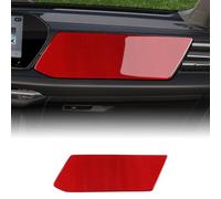 KUNGKIC Para Audi A5 S5 2025 2026 Fibra de Carbono Coche Asiento Copiloto Pantalla Decoración Pegatina Interior Accesorios (Rojo)