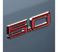 KUNGKIC Para Ford Mustang 2024 2025 Carrocería de Fibra de Carbono 5.0 GT Pegatinas Decorativas Carrocería Letras Pegatinas Decoración Accesorios Exteriores, Regalo (Rojo)