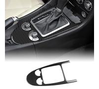 KUNGKIC Para Mercedes-Benz SLK R171 2004-2010 Accesorios Fibra de Carbono Coche Consola Central Palanca Cambio Marco Decoración Panel Adhesivo Auto Partes Regalo (Negro)