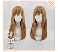 Kunikida Hanamaru Wig Love Live Sunshine Cosplay Wig Blonde 60cm Synthetic Hair Kunikida Hanamaru Cosplay Hair LoveLive