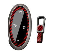 KUNIO Funda de llave para Hyundai Ioniq 6 KONA Azera Santa Fe Hybrid Elantra Tucson Sonata 2023 2024 2025 Carcasa Metal Llave Coche Protección Llavero Regalo 5/7 Teclas B Rojo
