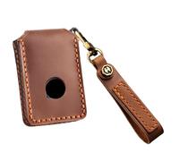 KUNIO Funda de Piel para Llave de Coche para Volvo XC60 XC90 XC40 XC70 C30 S60 S80 S90 V60 V70 V90 Funda Protectora Llavero, marrón