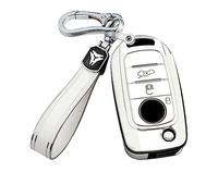 KUNIO Funda para Llave Compatible con FIAT Tipo Toro Nuovo Freedom 500X Doblo Argo Grazie Llavero TPU Funda Plegable Llavero Coche C Blanco
