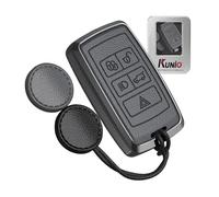 KUNIO Funda para llave compatible con Land Rover Discovery 5 Defender Discovery Sport Se adapta a Jaguar F-Pace E-Pace 2024 2025, funda para llave de coche, funda para llave de coche, color gris