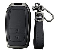 KUNIO Funda para llave compatible con Toyota Yaris Cross Yaris Hybrid Rav4 Aygo GR 2020 2021 2022 2023, protección de llave de aleación de zinc, llavero de 2/3 botones, 2 Teclas Negro