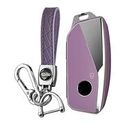 KUNIO Funda para Llave de Coche Compatible con BMW X7 X1 U11 IX ix1 Tourer U06 X6 XM 7 G07 I7 2023 Funda TPU para Llave de Coche Funda Protectora Llavero Accesorios A Lila