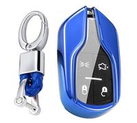 KUNIO Funda para llave de coche Maserati Ghibli Levante Quattroporte President GT GC 4 Funda TPU Llavero Carcasa Carcasa Carcasa B Azul