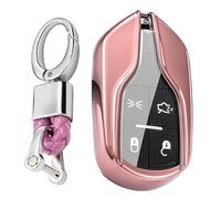 KUNIO Funda para llave de coche Maserati Ghibli Levante Quattroporte President GT GC 4 funda TPU llavero carcasa B rosa