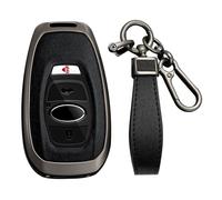 KUNIO Keyless Funda para llave Subaru Outback XV Forester S5 E-Boxer Legecy para Toyota GR86 Carcasa de metal para llave de coche A Negro