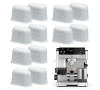 Kunoli Filtros de café para Ninja Luxe Cafe, paquete de 12 filtros de agua de carbón activado, compatibles con Ninja Luxe Café Premier Espresso Machine ES601UK y Pro Series ES701UK