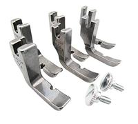 KUNPENG - 6piezas Cremallera izquierda y derecha PIE DE PISTA Ajuste PARA JUKI BROTHER HIGHLEAD SINGER CONSEW