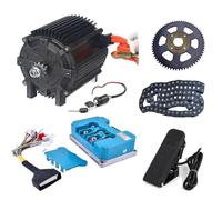 Kunray Motor eléctrico 72V 5000W Motor de alta potencia Mejorado, motor eléctrico para kart Go Kart, motor eléctrico de 6800 rpm para Gokart, patinetas, Dirtbike, ATV/motocicleta, Kit de mejora Razor