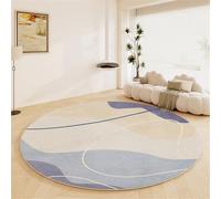 Kunsen Alfombras De Habitacion Infantil 40x40cm Azul Un Moderno patrón Rayas Lavable para Usar en la Sala Estar y el Dormitorio Pelo Corto Salon Decoracion Juvenil