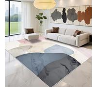 Kunsen Alfombras Pasillo Durable 150x200cm, Azul Geometría Moderna para el Dormitorio del niño de la Sala de Estar