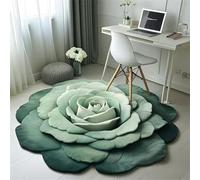 Kunsen Alfonbras De Salon Acusticas Verde 80x80CM, Modelli floreali moderni for Quarto Criança,Suelo