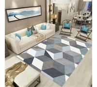 Kunsen Cosas para El Baño Alfombra niños habitacion BLU Sala de Estar con Estampado Floral Retro, antiincrustante y Duradera 100x200CM habitación Matrimonio