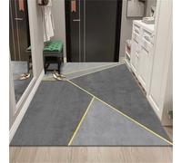 Kunsen Decoración del Hogar alfombras Salon Pelo Corto BLU Sala de Estar con Estampado Floral Pastoral Verde 80x160CM Comedor