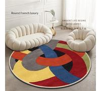 Kunsen Decoracion Salon Modernos 40x40cm Rojo Azul Tiras Modernas Suaves y duraderas para el salón Dormitorio, al Lado de la Cama Alfombras Pelo Corto Alfombra Habitacion