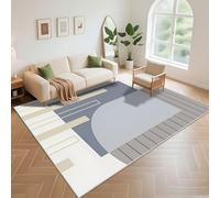 Kunsen Tapete Quarto Criança Cuidado Facil 50x80cm, Gris Patrones de Rayas Azules Modernos y Simples para dormitorios Sala Estar