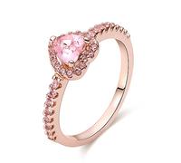 KUNSIR 925 anillos de plata de ley para mujeres Zirconia cúbde color anillos de declaración apilables para mujeres R1