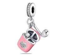 KUNSIR Charms Abalorios Colgante para mujer, plata de ley 925, compatible con pulseras y collares Pandora, compatible con pulseras europeas para mujeres y niñas