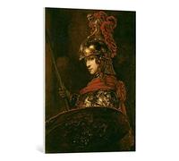Kunst für Alle Cuadro en Lienzo: Harmensz Van Rijn Rembrandt Pallas Athena or Armoured Figure 1664-65" - Impresión artística, Lienzo en Bastidor, 60x80 cm