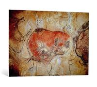 Kunst für Alle Cuadro en Lienzo: Prehistoric Bison from The Altamira Caves Upper Paleolithic c 15000-8000 BC - Impresión artística, Lienzo en Bastidor, 100x70 cm
