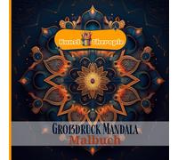 Kunst Therapie Großdruck Mandala Malbuch: Entdecken Sie eine Welt der Entspannung und Kreativität mit großen, klaren und geräumigen Designer-Mandalas, ideal für Senioren und Anfänger