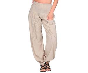 Kunst und Magie - Pantalón - harem - para mujer Hanffarben Einheitsgröße