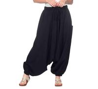 Kunst und Magie - Pantalón - harem - para mujer negro 122 cm