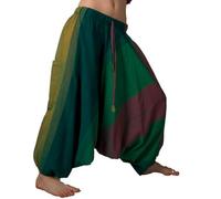 Kunst und Magie Pantalones harén unisex (talla única), diseño hippie, multicolor, Talla única
