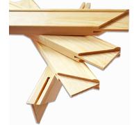 Kunstbruder© Listones de bastidor XXL - Marco de madera estable para lienzo, pintura y bricolaje (varios formatos) con cuñas de madera listo para montar (80 x 90 cm)