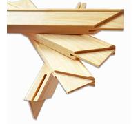 Kunstbruder© Listones de bastidor XXL - Marco de madera estable para lienzo, pintura y bricolaje (varios formatos) con cuñas de madera listo para montar (20 x 120 cm)