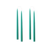 Kunstindustrien® Velas cónicas, fabricadas en Dinamarca, 42 colores disponibles, sin goteo y sin humo, velas de larga duración de 15 horas, juego de regalo de velas sin perfume, 4 unidades, 2,2 x 35