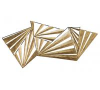 KunstLoft® Escultura de pared en metal 'Noble Complex' 110x56x5cm