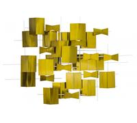 KunstLoft® Escultura de pared en metal 'Trembling Emotions' 95x67x9cm